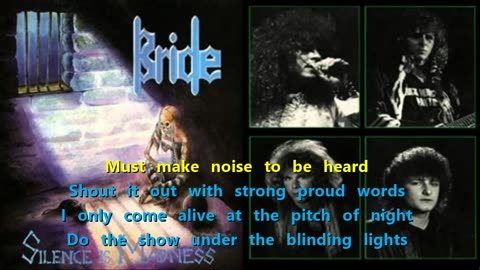Bride - Until the End We Rock {karaoke for rock n roll}