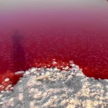 Meharlu Salt Lake in Iran #naturalbeauty