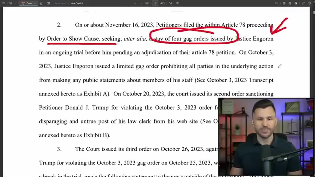 Robert Gouveia Esq. - Engoron's STAFF Now BEGGING Court of Appeals to Uphold Trump Gag