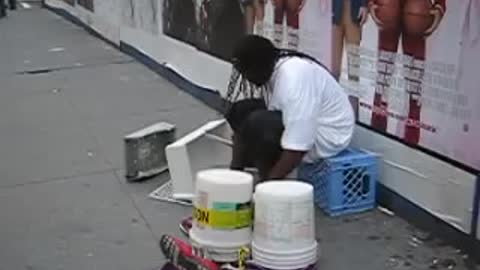 greatest drummer on New York 5th avenue