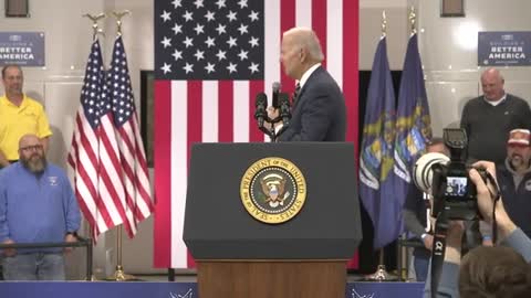 Biden speaks on his economic plan leading to a manufacturing boom in Michigan