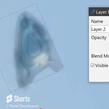 Object in the sky in the desert is an over exposed mylar letter a balloon see full episode