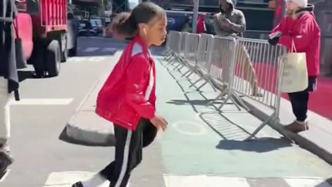 The boy is adept at this movement, watch and enjoy