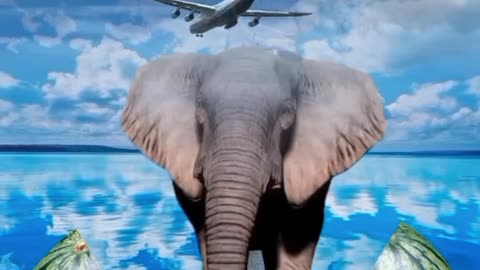 Amazing Airplane magic trick //🐘😱🛬🔥#viralshorts