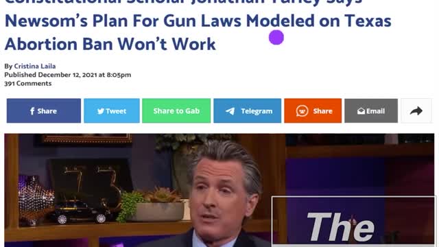 Stupid Newsom Thinks He Can Use The Constitution To Do A Gun Grab