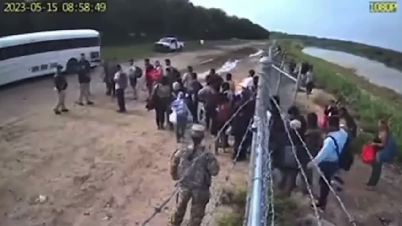 American soldiers exposed on camera opening the gate for illegal immigrants