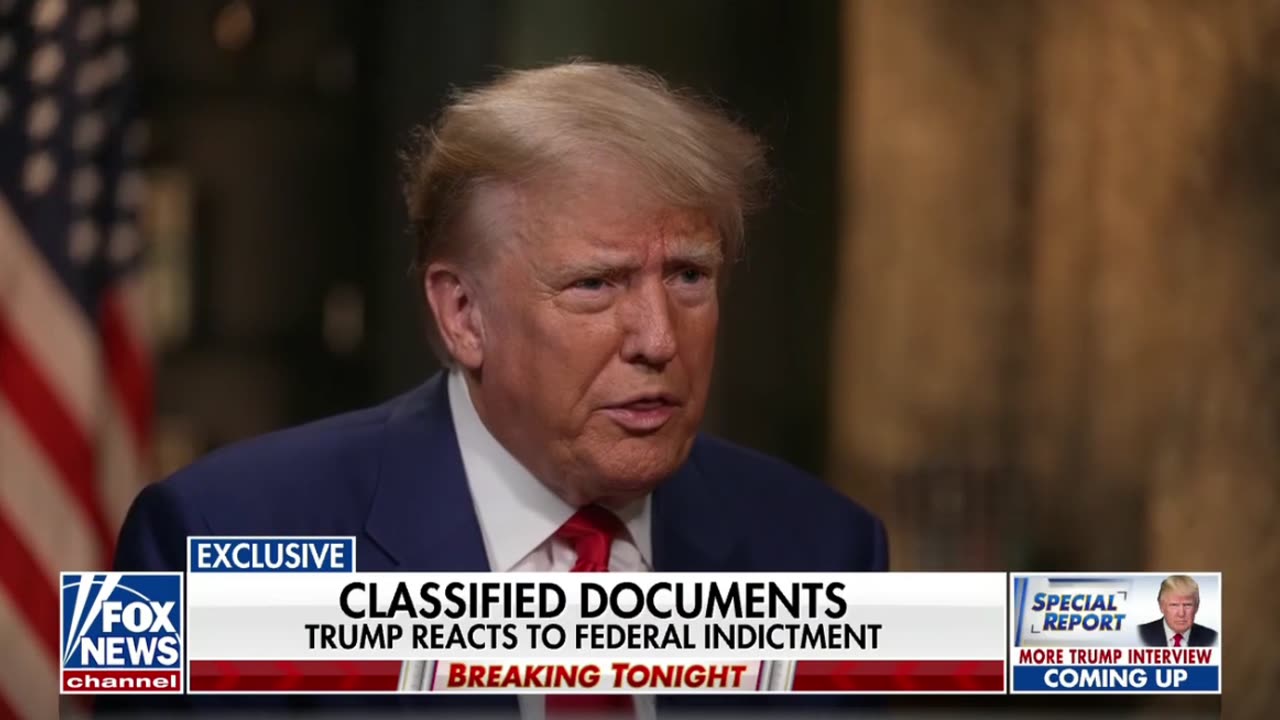 Trump on documents: "Everything was declassified, because I had the right to declassify."