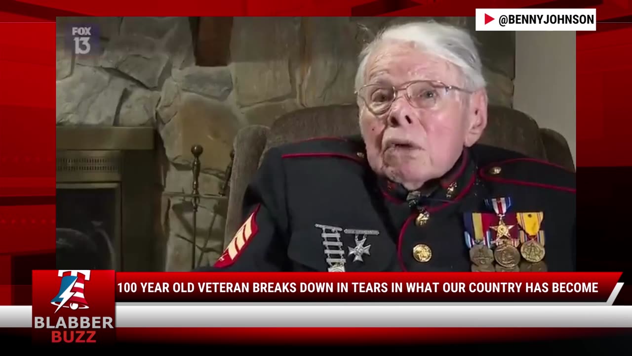 100 Year Old Veteran Breaks Down In Tears In What Our Country Has Become