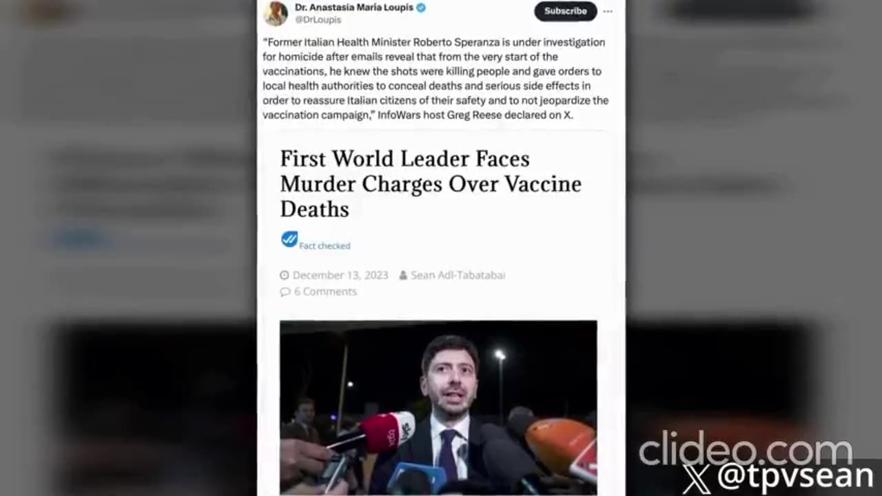 First World Leader Facing Murder Charges For Pushing mRNA Vaccines on the Public