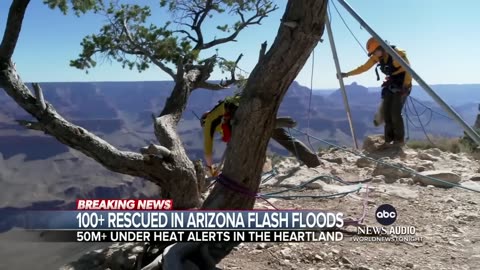 Arizona woman swept away by flooding in Grand Canyon