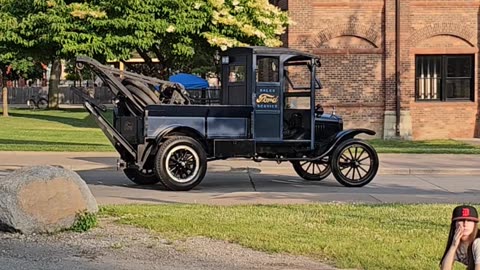 Early Model Ford Tow Truck Driving By Engine Sound Greenfield Village Motor Muster 2023