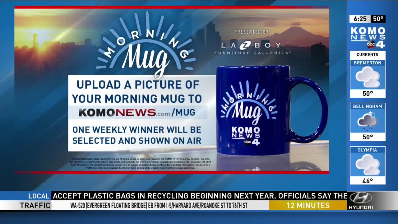 Winning my KOMO Morning Mug