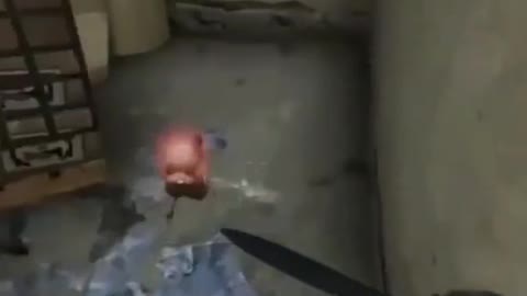 the way he just looks down at it as well