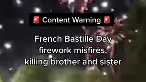 French Bastille Day firework misfires, killing brother and sister