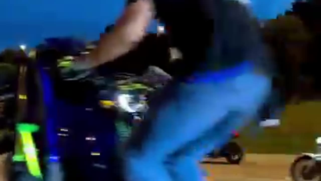 Rockets on motorcycle