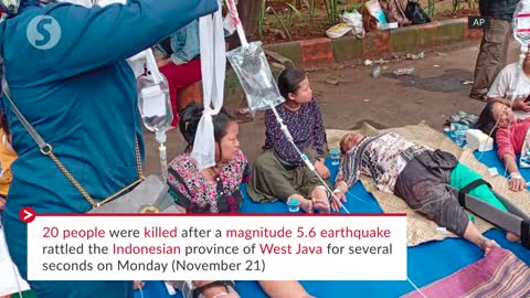 Up to twenty killed in 5.6 magnitude earthquake in Indonesia