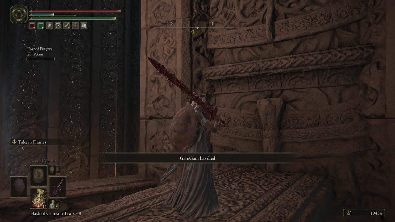 Elden Ring- I fell and lived but not so much for Gam Gam.