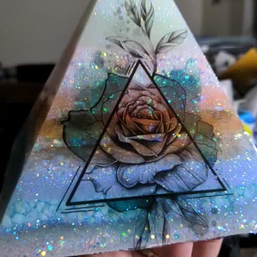 Foxy Resin Pyramid