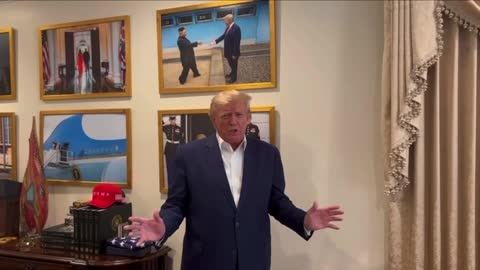 President Trump delivers special message to January 6th defendants.