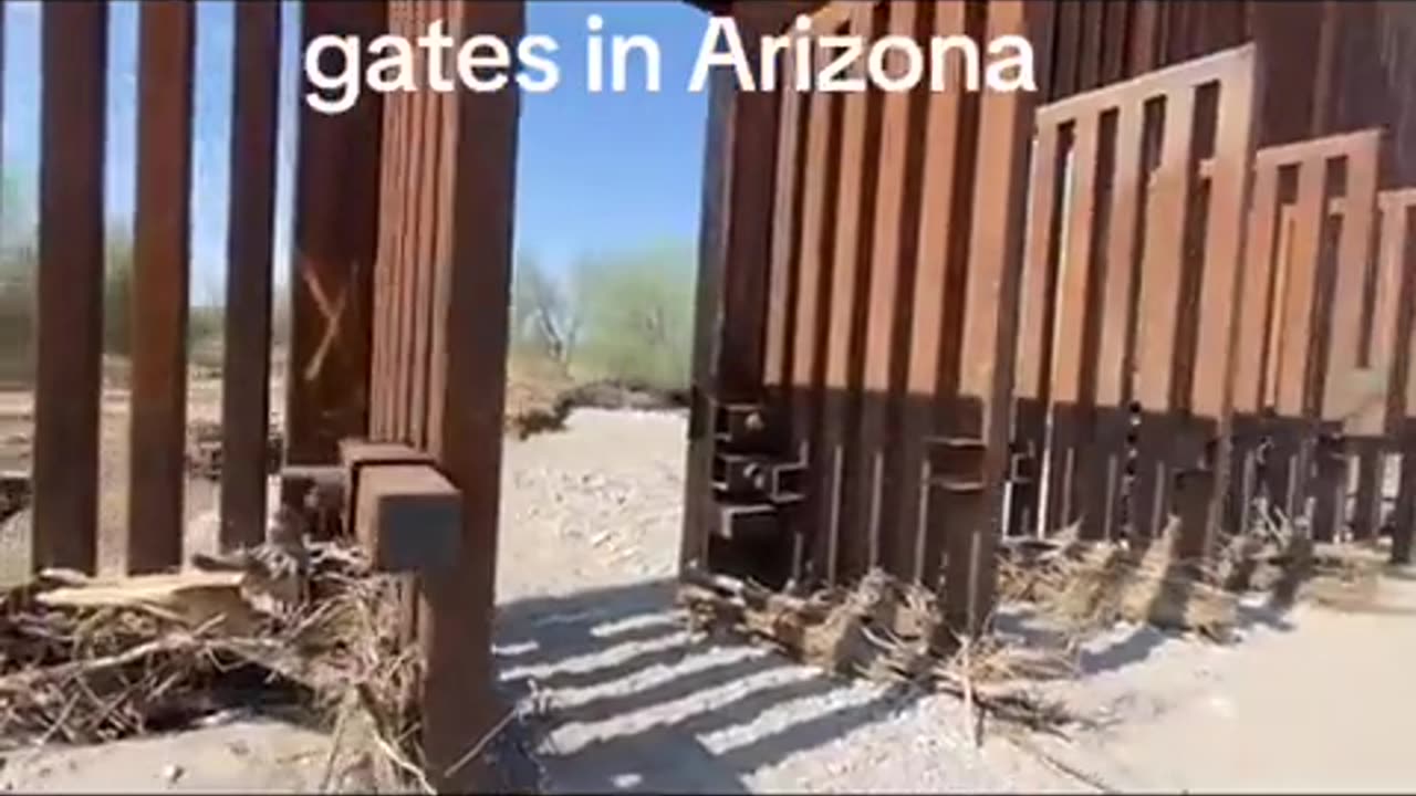 Border gates welded open in Arizona to make it easier for the migrants...