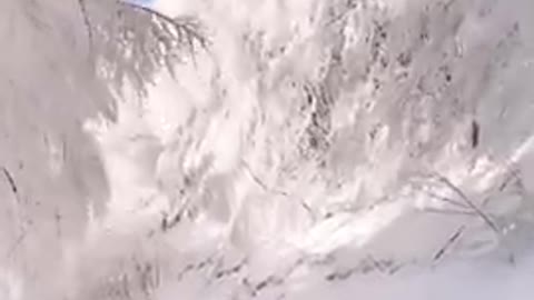 The Magic Of Winter In Greece 🇬🇷 || Snowfall Video #shorts