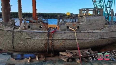 Sunken Nazi explosives-filled warship recovered after 80 years underwater