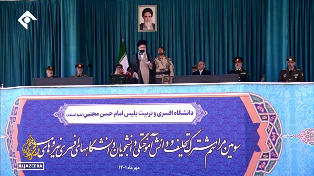 Iran’s Khamenei blames Israel, US in first comments on protests
