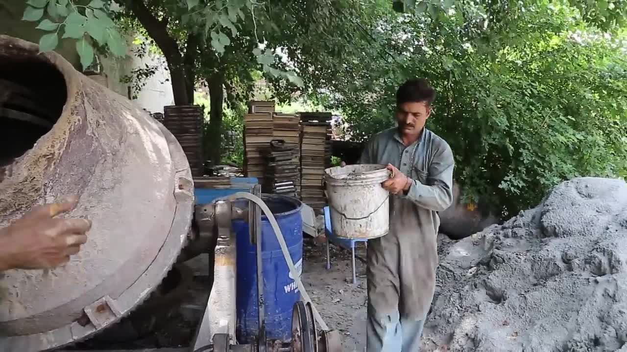 how to make Clade Stone Concrete Blocks | tiles for garage