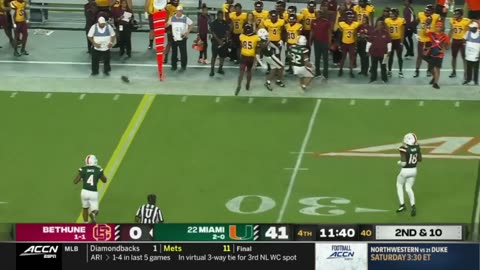 Miami vs Bethune-Cookman Highlights | College Football Week 3 | 2023 College Football