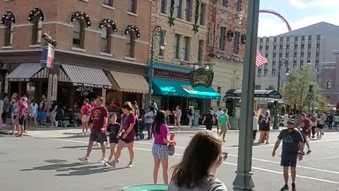 Universal Studio Orlando during Christmas season