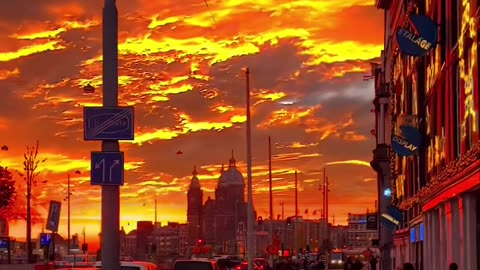Beautyfull sense of evenings of usa