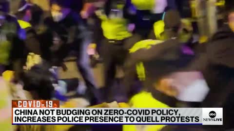 Chinese police crack down on protests over the zero-COVID policy