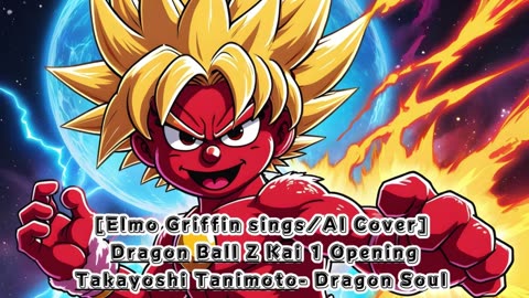 [Elmo sings/AI Cover] Dragon Ball Z Kai 1 Opening Takayoshi Tanimoto - Dragon Soul