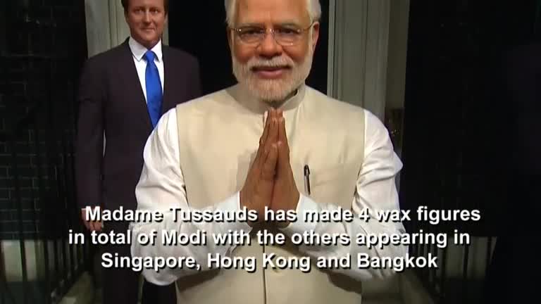 Indian Prime Minister's waxwork is unveiled in London