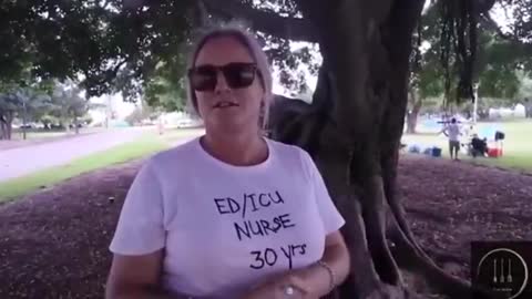 Brisbane, Australia. Debbie who has been a nurse for 30 years tells her story. *See description*