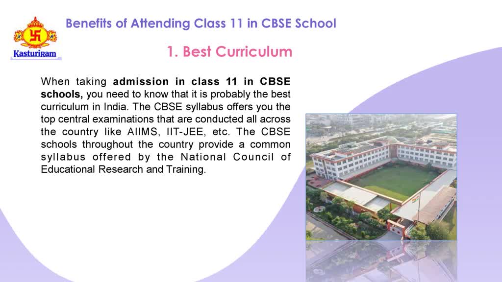 Benefits of Attending Class 11 in CBSE School