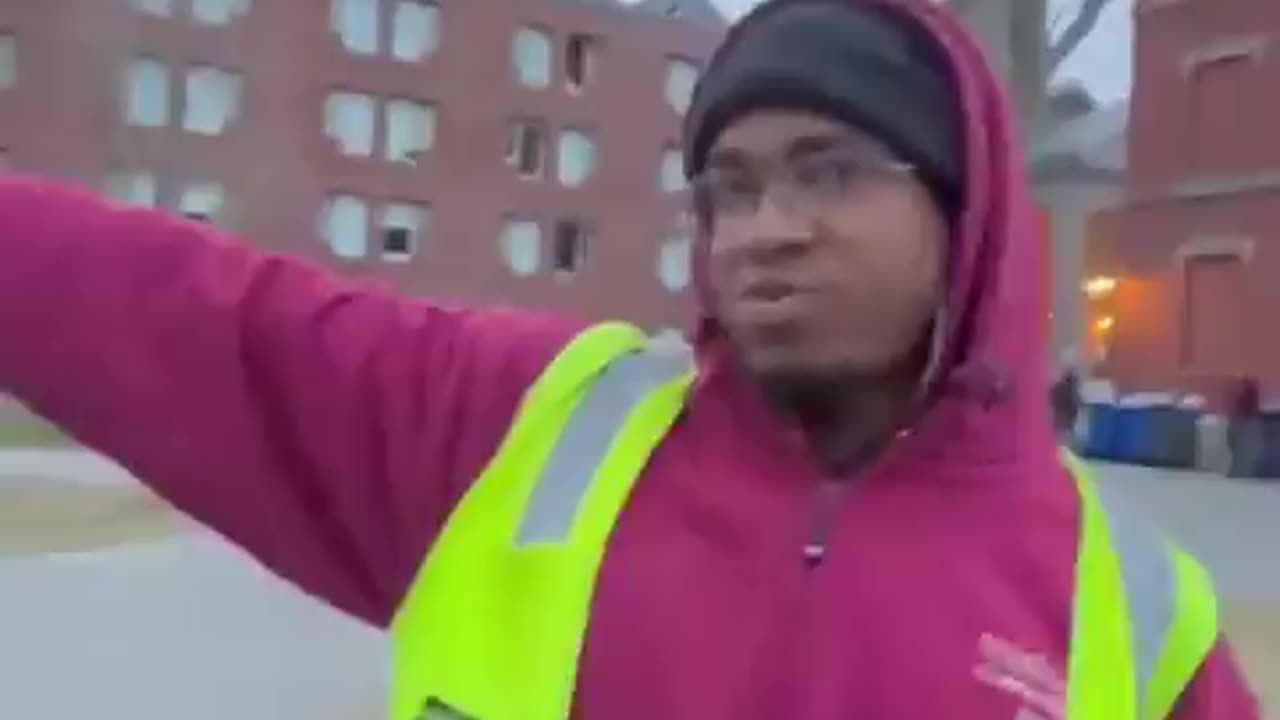 Harvard Employee becomes AGGRESSIVE after being CAUGHT Tearing down Hostage Posters