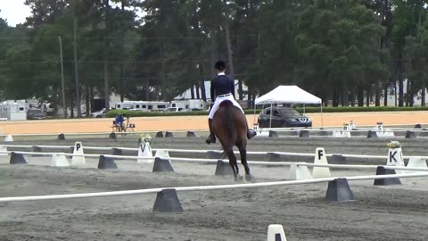 Dressage in the Sand Hills - Alexis riding Minion