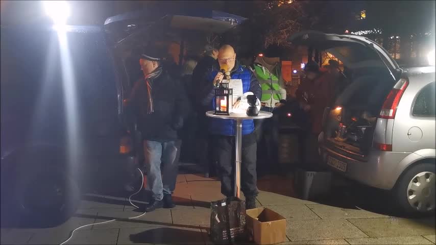 51. MAHNWACHE - BAUTZEN, KORNMARKT, 24 01 2022 - Rede HEIKO P., Heilerziehungspfleger