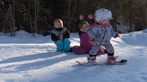 Trio of kids are super talented at SNOWBOARDING _ SWNS