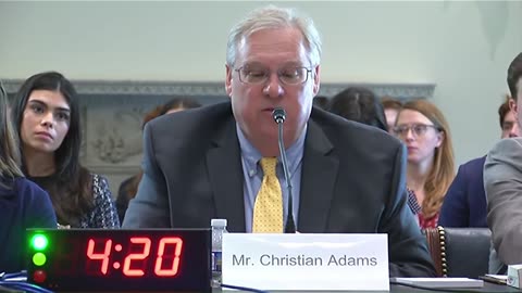 J. Christian Adams testifies that Non-Citizens getting on Voter Rolls and Voting