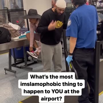 Muslim Gets STOPPED at The Airport! (FUNNY) #shorts