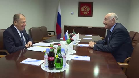 Lavrov and his Algerian counterpart