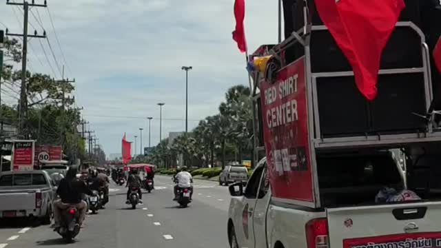 Pattaya 8 aug 2021 red shirts