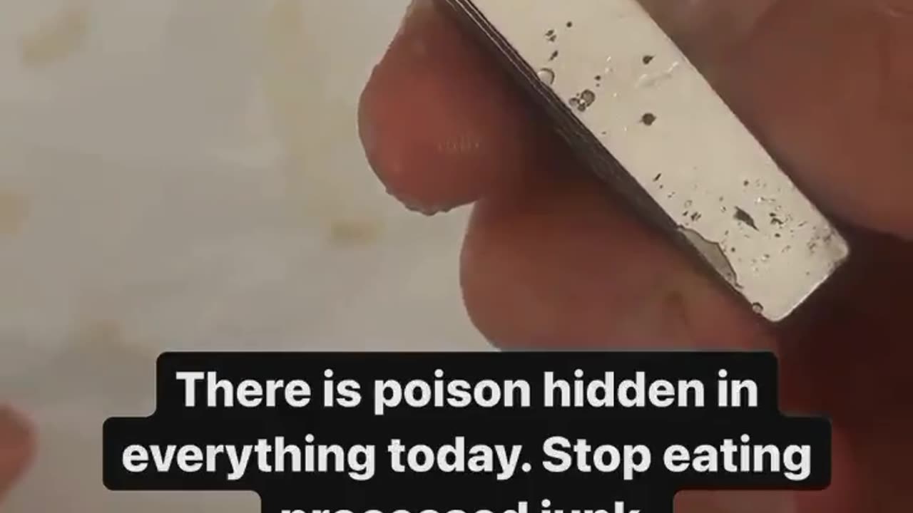 Iron in your food.