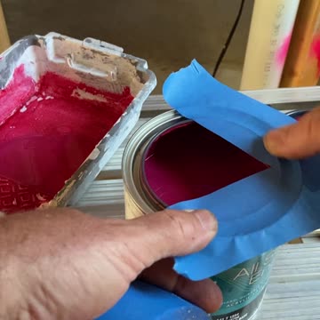 Tip to keep paint out of the rim.