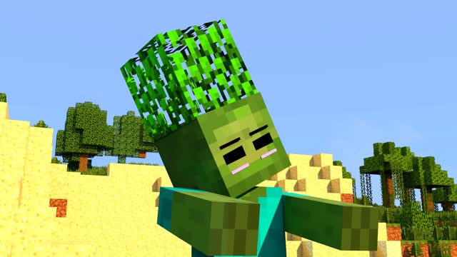 Minecraft zombie family