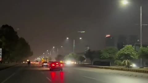 Islamabad Road Nights View Islamabad Pakistan