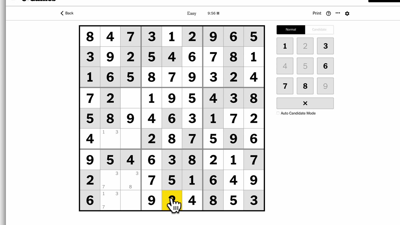 Sudoku 2023-05-17 easy