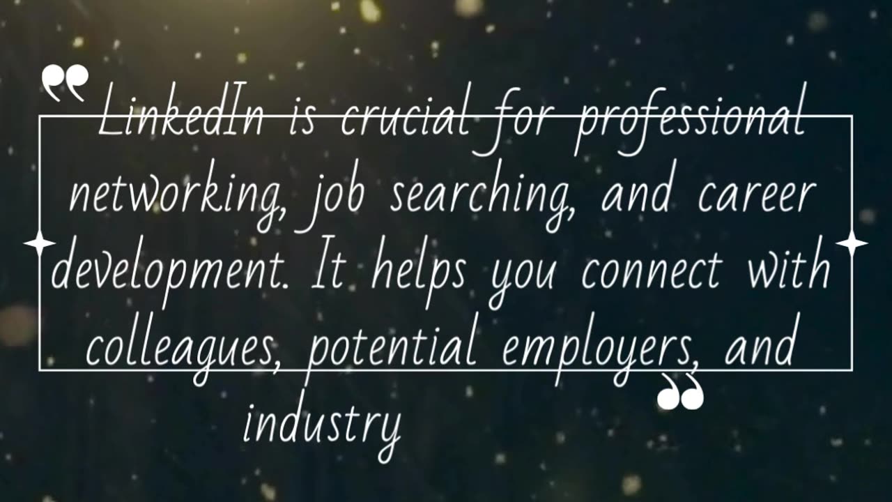 Why is it important to have a LinkedIn profile?